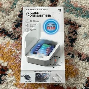 NEW Sharper Image UV-Zone Phone Sanitizer and Charger